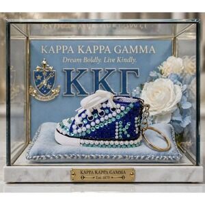 Kappa Kappa Gamma Keychain Blue Custom Made‎ Shoe